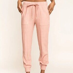 Gibsonlook Gigi Linen Jogger in Blush
